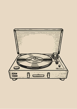 A record player