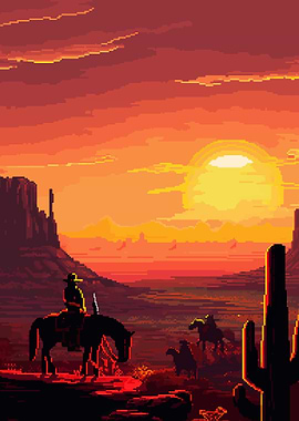pixel cowboy