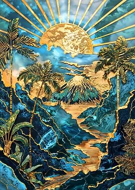 Golden Volcano Awakening