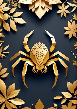 Paper Gold Tarantulas