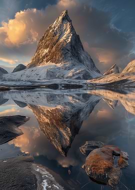 Winter Peak Reflection