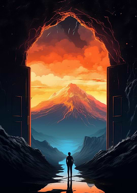 looking out of window