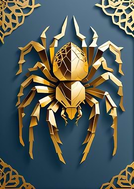 Paper Gold Tarantulas