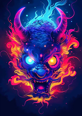 Neon Yokai Oni