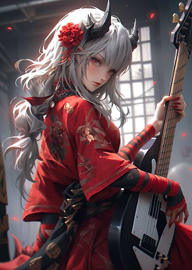 Demon Girl Guitarist