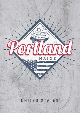 Portland City Maine USA