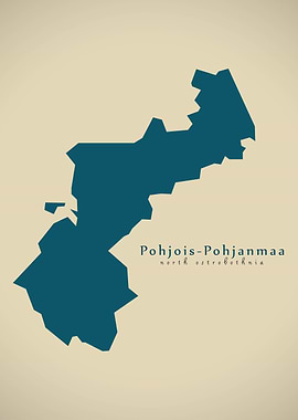 North Ostrobothnia map