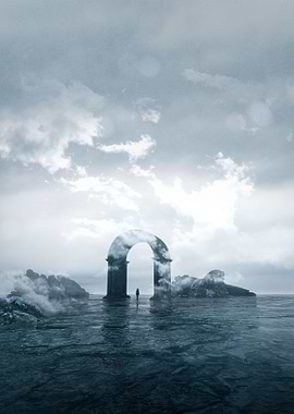 Walking Through The Arch