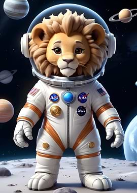 Cute Astronaut Bunny