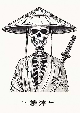 Japanese Skeleton Samurai