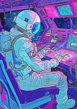 Astronaut 80S Neon