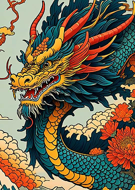 Asian Floral dragon