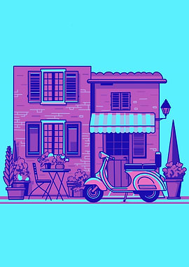 Vintage Italia Neon Style