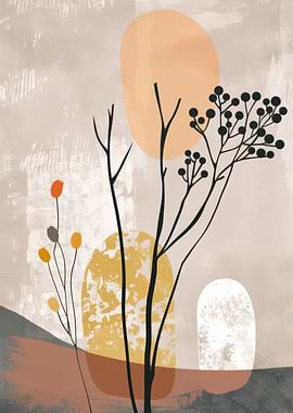 Abstract floral botanic