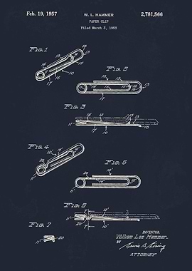 Paper clip 1957