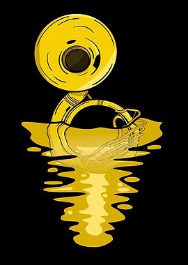 Sunset Sousaphone Player