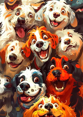 Funny Cartoon Dogs