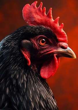 Fighting rooster