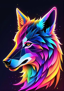 Neon Colorful Animal
