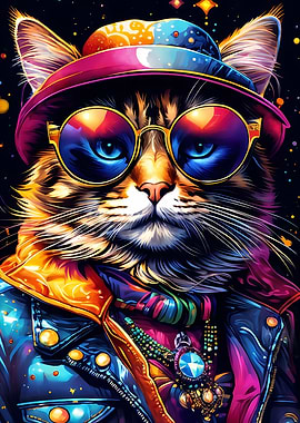Cat with sunglasses