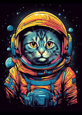 Cat the astronaut