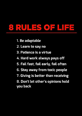 8 rules of life