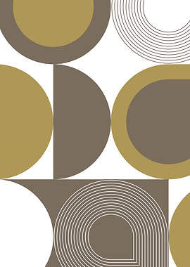 Bauhaus 016 brown pattern