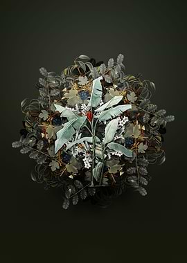 Scarlet Banana Wreath