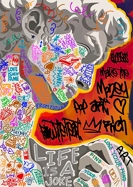 philosopher Pop art graffi