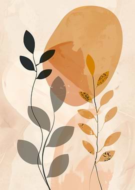 Abstract floral botanic