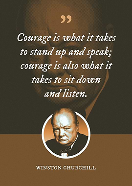 Courage is what it takes