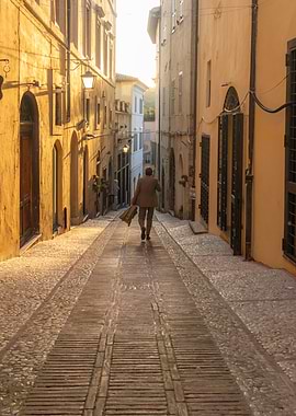Man walking on the street
