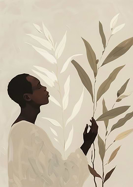 Black Man in White Dress