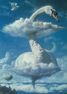Majestic Sky Swan