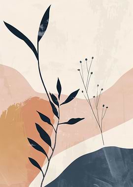 Abstract floral botanic