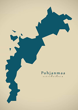 Ostrobothnia Finland map