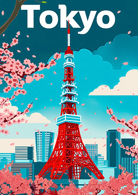 Tokyo Travel Poster