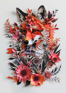Fox Flat Paper Craft
