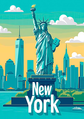New York Travel Poster