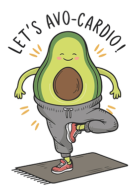 Funny Lets Avo Cardio