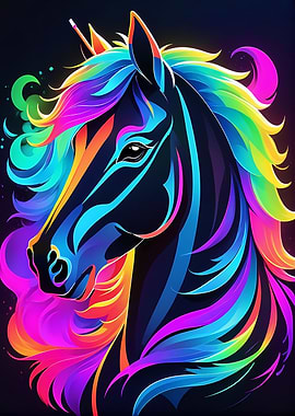 Neon Colorful Animal