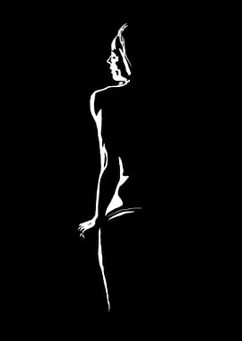 Silhouette girl