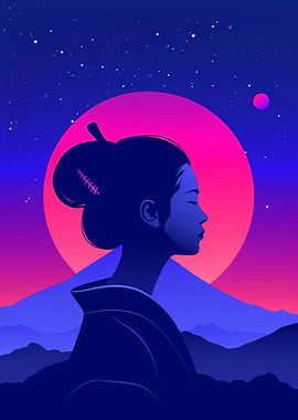 Geisha Japan Retrowave