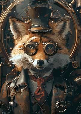 Steampunk Animal Fox