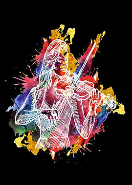 Watercolor Violin Quote