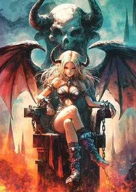 Fallen Demon Elf Princess