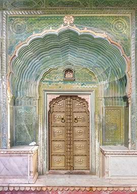 Palace door Jaipur India