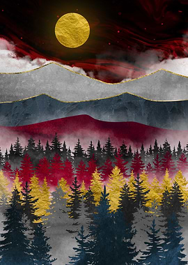 Misty Golden Crimson