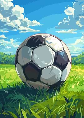 Soccer Ball on Field