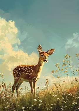 Golden Meadow Fawn